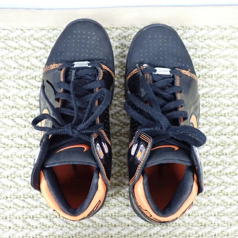 Nike Air Max Bizness Basketball Shoes Black Orange 324824-081 youth 6.5
